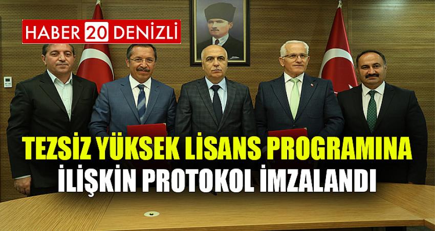 Tezsiz Yüksek Lisans Programına İlişkin Protokol İmzalandı