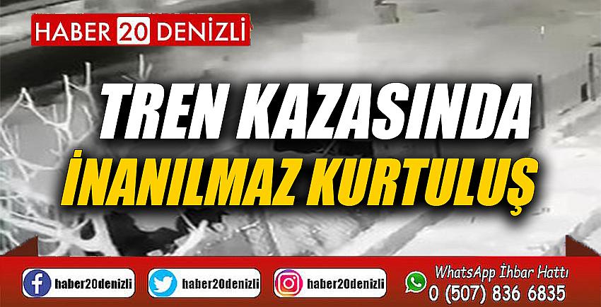 Tren kazasında inanılmaz kurtuluş