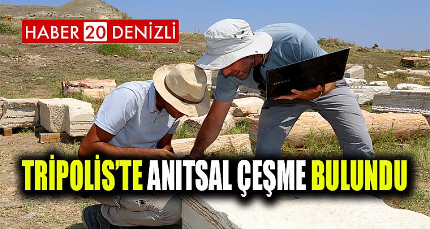 Tripolis’te Anıtsal Çeşme Bulundu