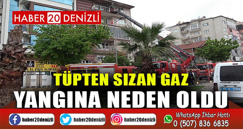 Tüpten sızan gaz yangına neden oldu