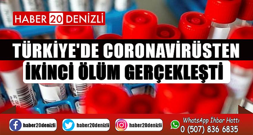 Türkiye'de koronavirüsten ikinci ölüm gerçekleşti 