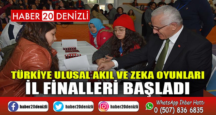 Türkiye Ulusal Akıl ve Zeka Oyunları İl Finalleri Başladı