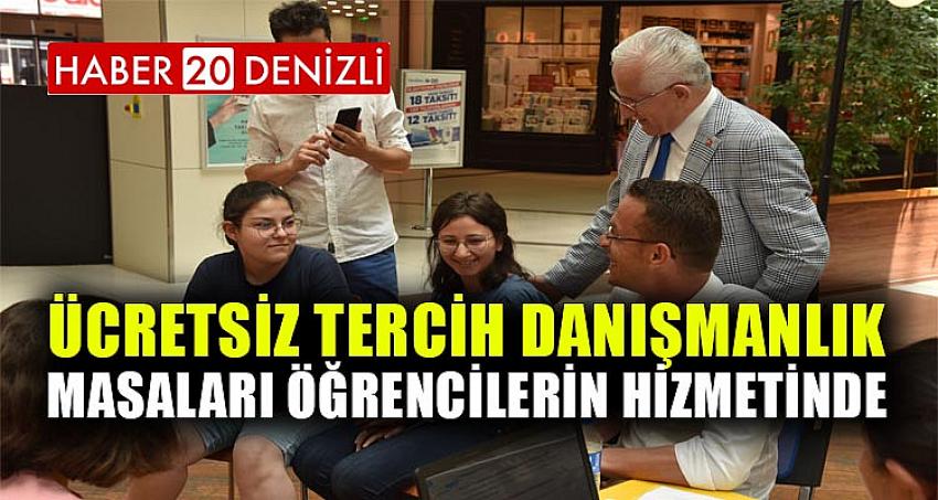 Ücretsiz Tercih Danışmanlık Masaları Öğrencilerin Hizmetinde