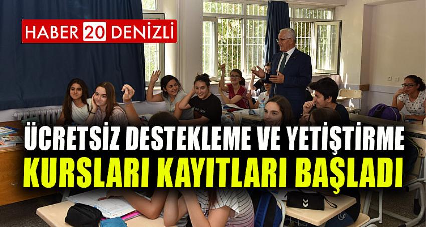 Ücretsiz Destekleme ve Yetiştirme Kursları Kayıtları Başladı