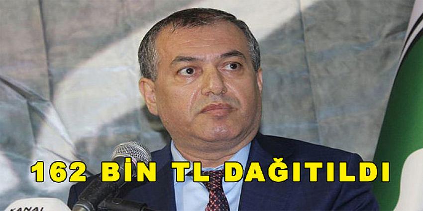 162 BİN TL DAĞITILDI