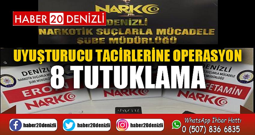 Denizli polisinden uyuşturucu tacirlerine operasyon