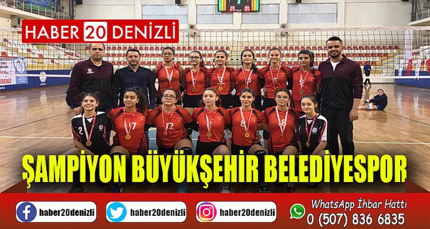 Voleybolda şampiyon Büyükşehir Belediyespor