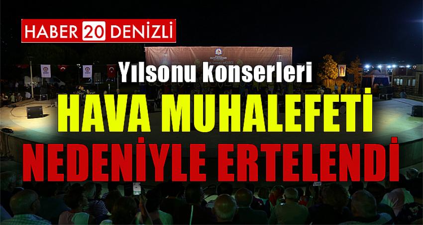 Yılsonu konserleri hava muhalefeti nedeniyle ertelendi 