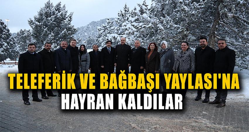 Teleferik ve Bağbaşı Yaylası'na Hayran Kaldılar 