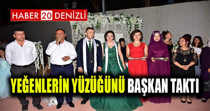 YEĞENLERİN YÜZÜĞÜNÜ BAŞKAN TAKTI