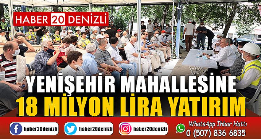 Yenişehir Mahallesine 18 milyon lira yatırım