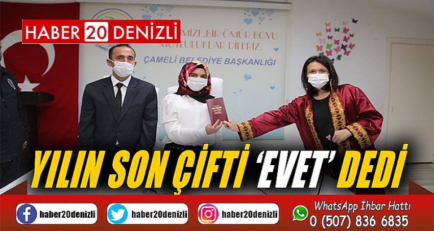 Yılın son çifti ‘Evet’ dedi