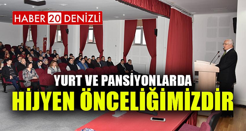 Yurt ve Pansiyonlarda Hijyen Önceliğimizdir