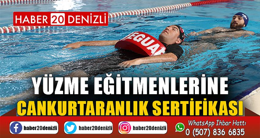 Yüzme eğitmenlerine cankurtaranlık sertifikası