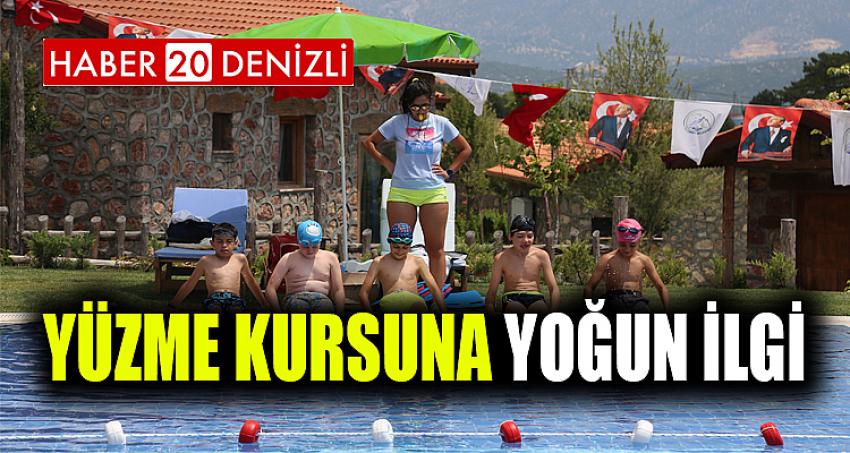 YÜZME KURSUNA YOĞUN İLGİ