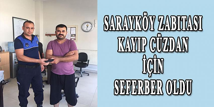 Sarayköy Zabıtası Kayıp Cüzdan İçin Seferber Oldu