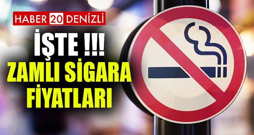 İŞTE ZAMLI SİGARA FİYATLARI