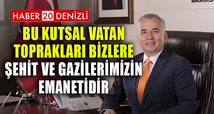 Başkan Osman Zolan’dan 19 Eylül Gaziler Günü mesajı